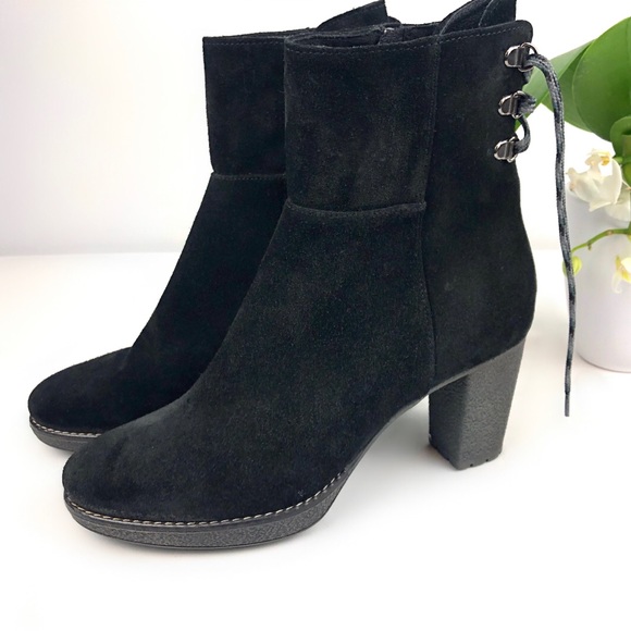 MANAS Leather Lace-Up Suede Back Boot - Picture 3 of 4